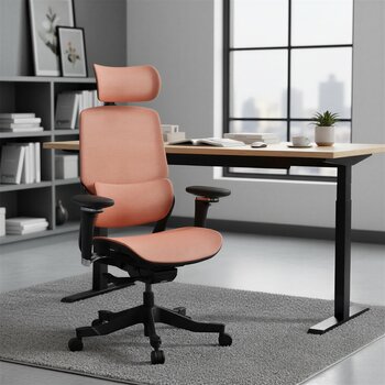 ERGOKING S5 人體工學椅 黑框橘網