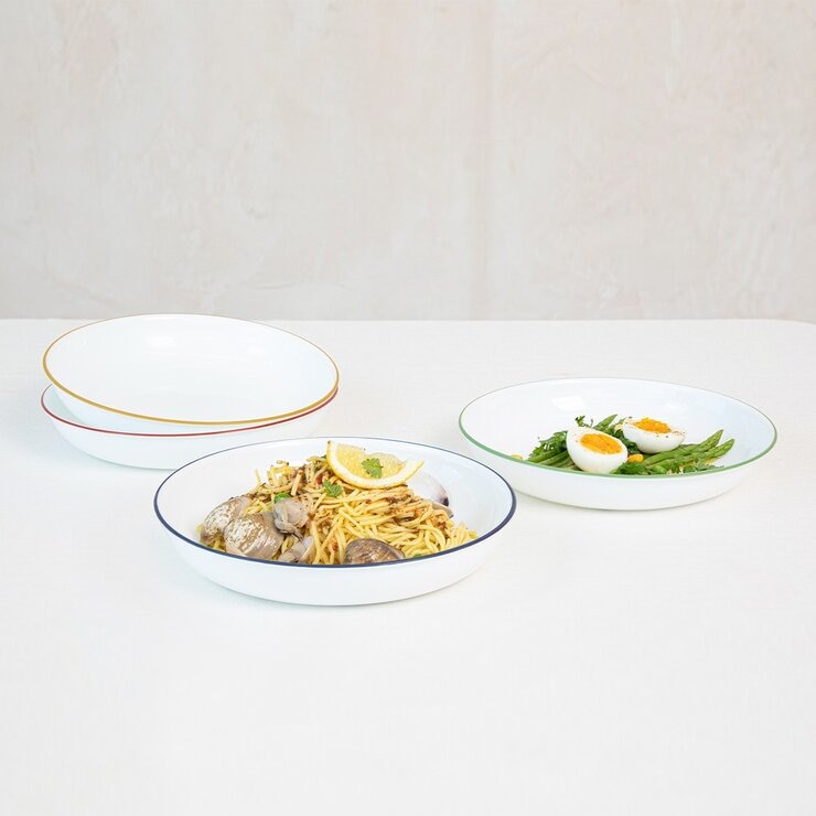 Corelle 美國製玻璃圓形餐盤 4件組