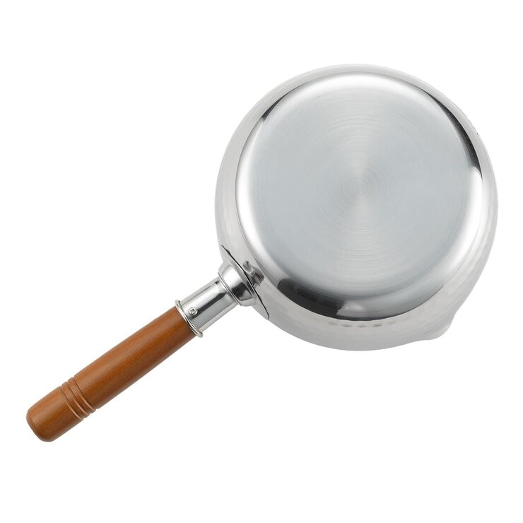 Yoshikawa 日本製不鏽鋼木把湯鍋兩件組 18公分/20公分