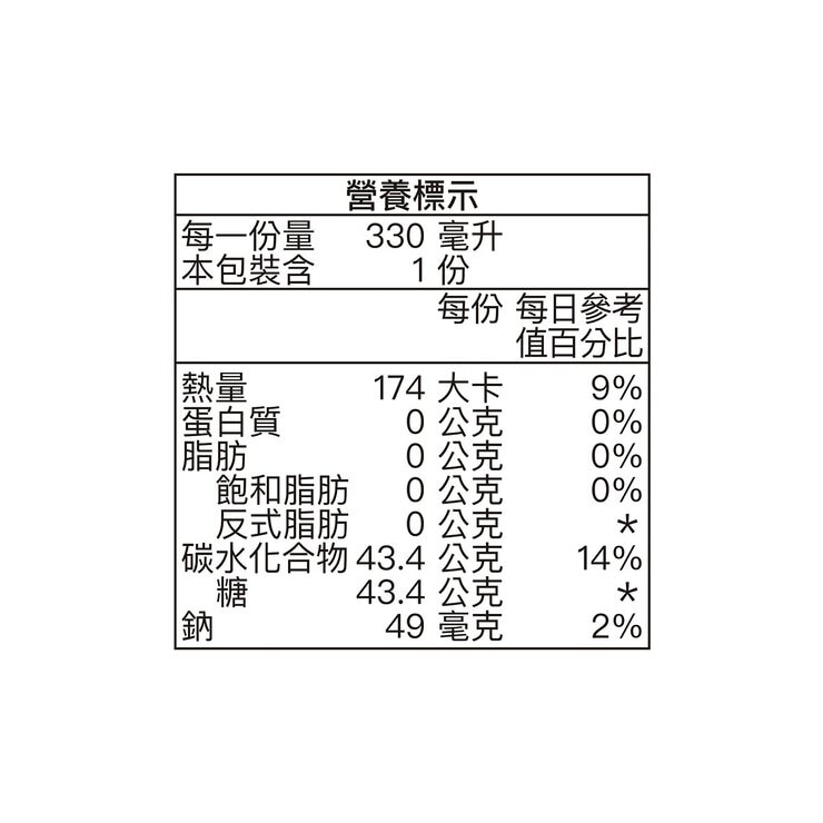 激浪汽水 330毫升 X 24入
