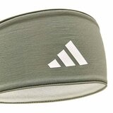 Adidas 雙面高彈性吸汗頭帶 春芽綠
