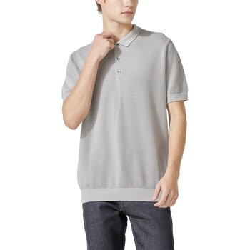 LYDIAVINE 韓版 男短袖Polo衫 灰色 S LYDIAVINE 韓版 男短袖Polo衫 灰色 S