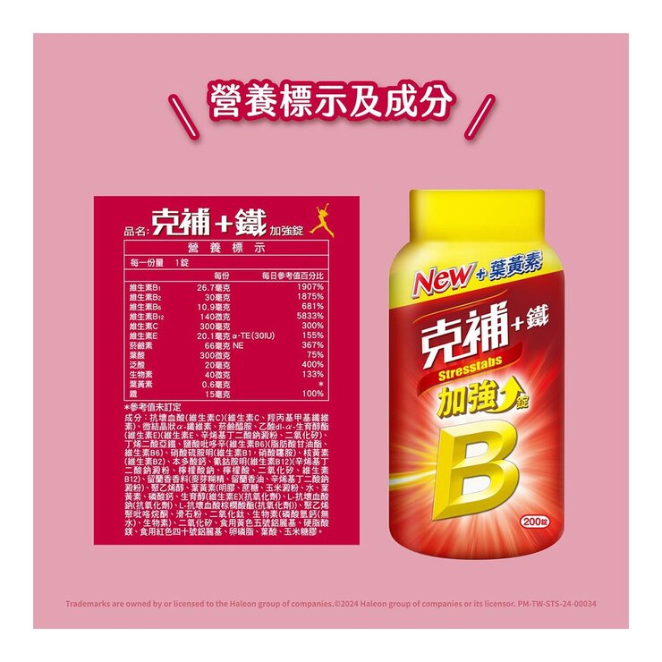 Stresstabs Plus Iron 200-Tablet