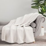 Berkshire 織紋柔軟舒適毯 152公分 X 177公分 白
