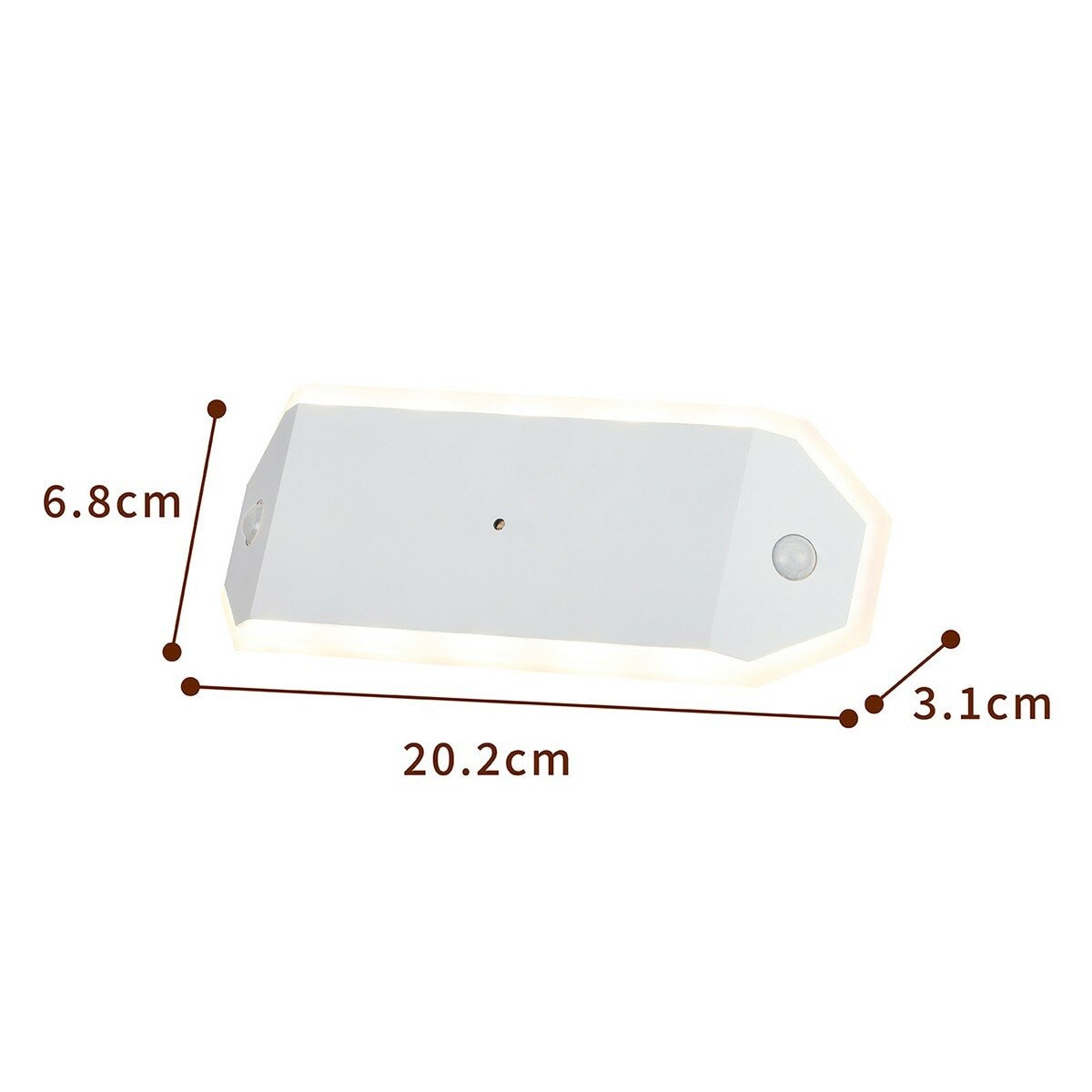 IRIS OHYAMA LED 造型感應燈兩入組 雙感應走廊型 #BSL-RWMS