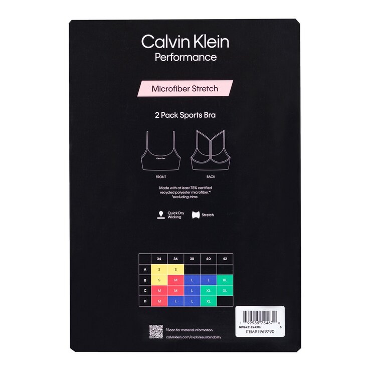 Calvin Klein 女運動內衣 2入組 Calvin Klein 女運動內衣 2入組