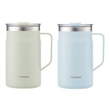 LocknLock 都會馬克咖啡杯 600毫升 X 2件組 淺綠+淺藍 LocknLock 都會馬克咖啡杯 600毫升 X 2件組 淺綠+淺藍