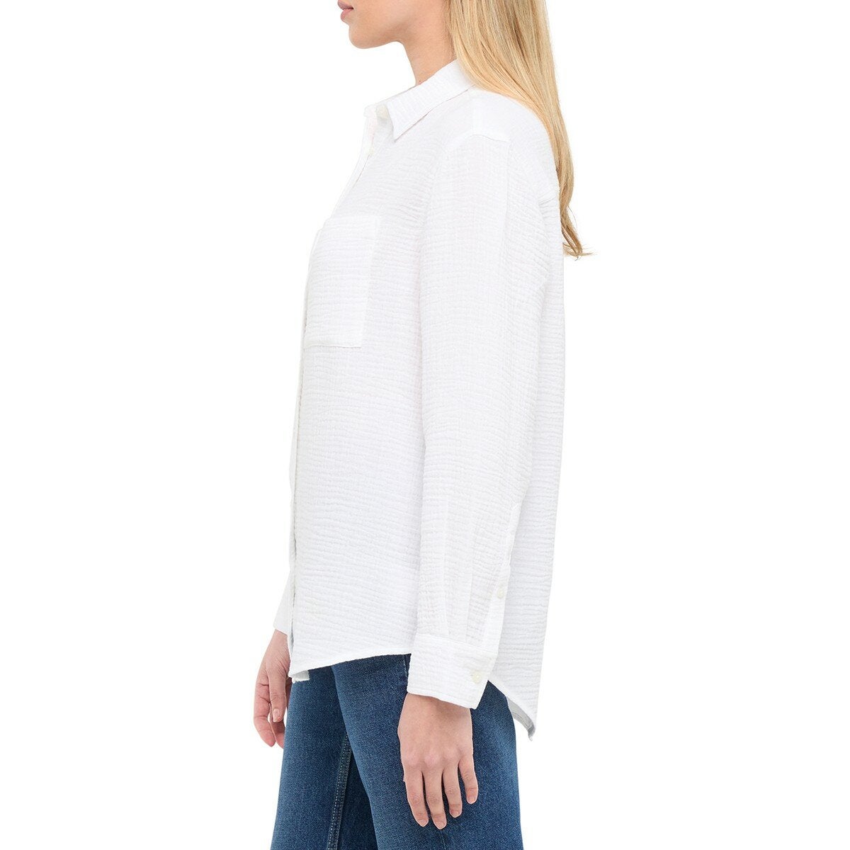 GAP 女長袖襯衫 白 GAP 女長袖襯衫 白