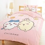 MIT 純棉精梳棉單人床包雙人兩用被套 3件組 吉伊卡哇 我愛甜甜圈