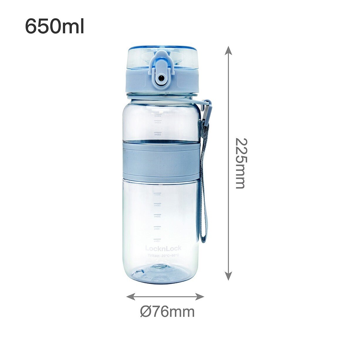 樂扣樂扣 Tritan 彈蓋提帶冷水壺 X 2件組 650毫升 雲彩藍 + 1000毫升 迷霧灰 樂扣樂扣 Tritan 彈蓋提帶冷水壺 X 2件組 650毫升 雲彩藍 + 1000毫升 迷霧灰