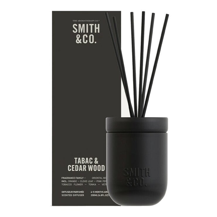 SMITH & CO. 室內香氛擴香 200毫升 菸草與雪松木 SMITH & CO. 室內香氛擴香 200毫升 菸草與雪松木