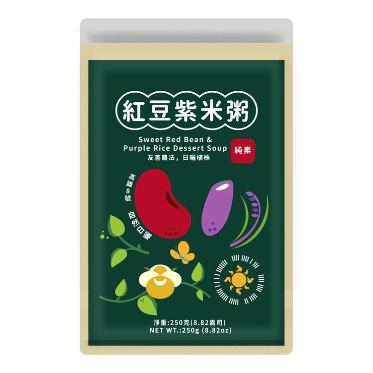 福記 紅豆紫米粥 250公克 X 12入