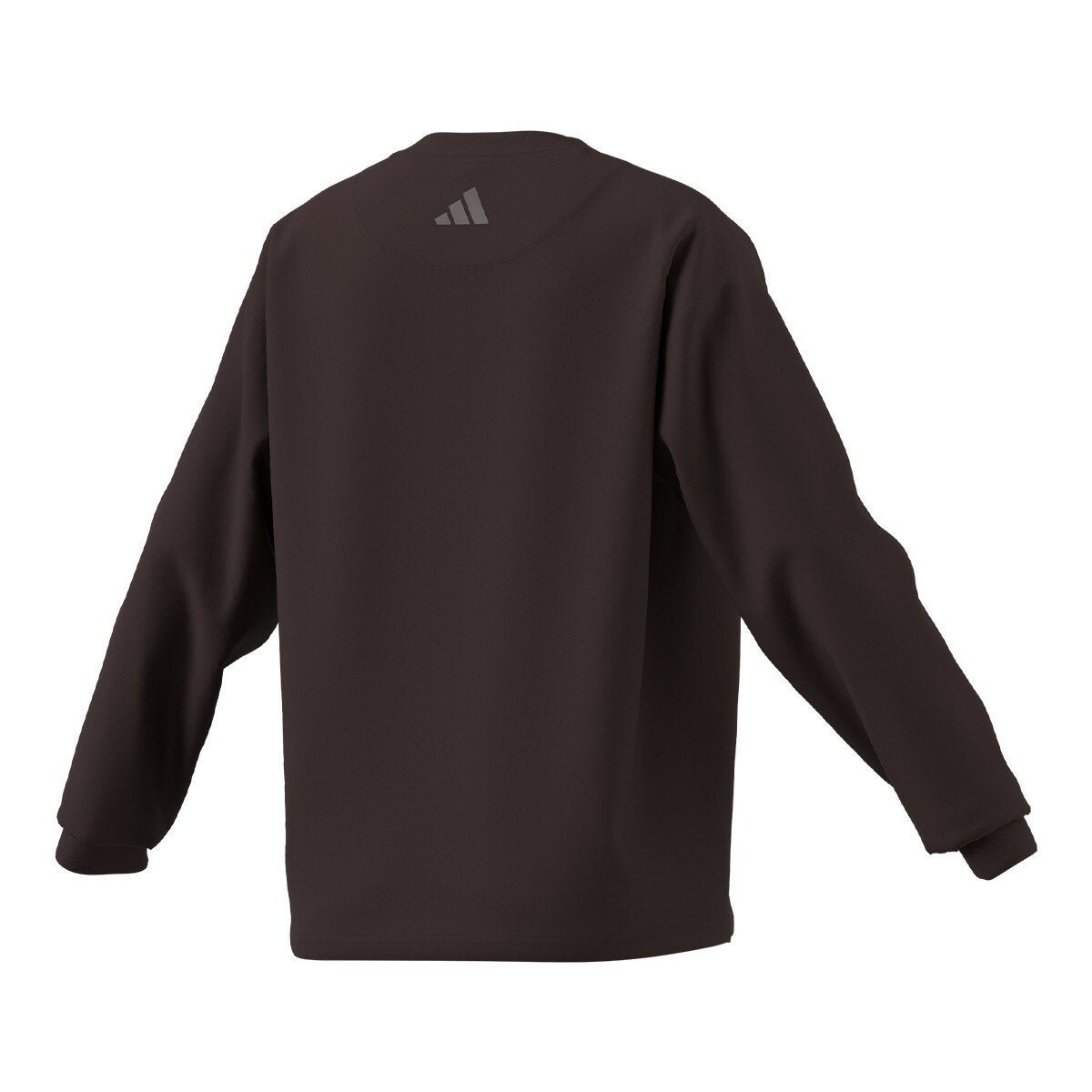 Adidas 女刺繡Logo長袖上衣 咖