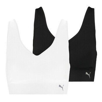 Puma 女運動內衣 兩入組 黑 & 白 Puma 女運動內衣 兩入組 黑 & 白