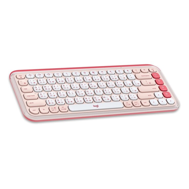 羅技 藍牙無線鍵盤 POP ICON KEYS 蜜糖粉