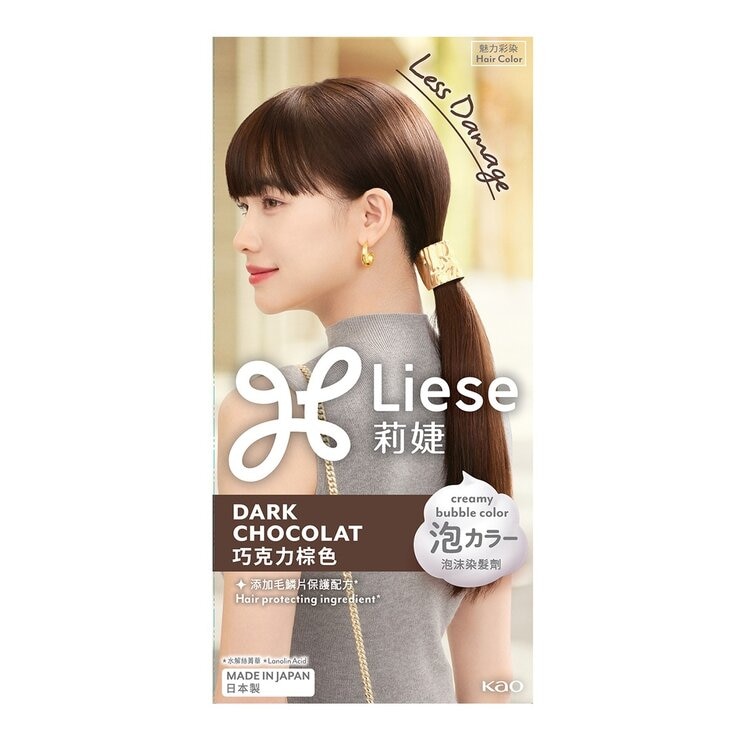 莉婕泡沫染髮劑 巧克力棕色 3 入