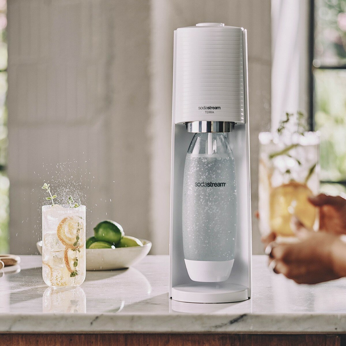SodaStream Terra 自動扣瓶氣泡水機 白