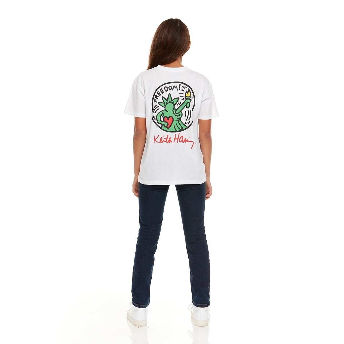 Keith Haring 兒童短袖上衣三件組 黑 L
