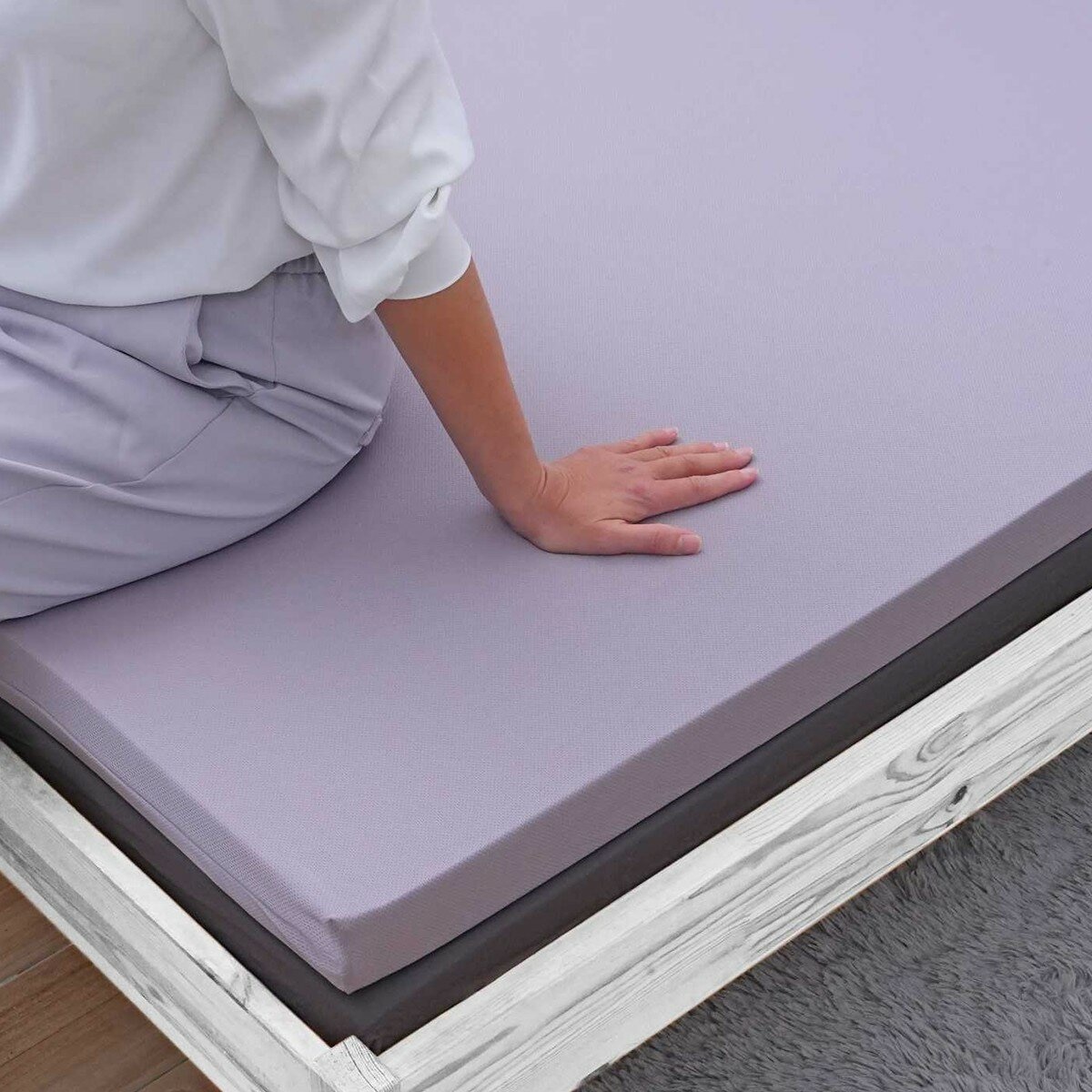 睡綿綿 單人舒眠記憶釋壓床墊 91公分 X 190公分 藍色