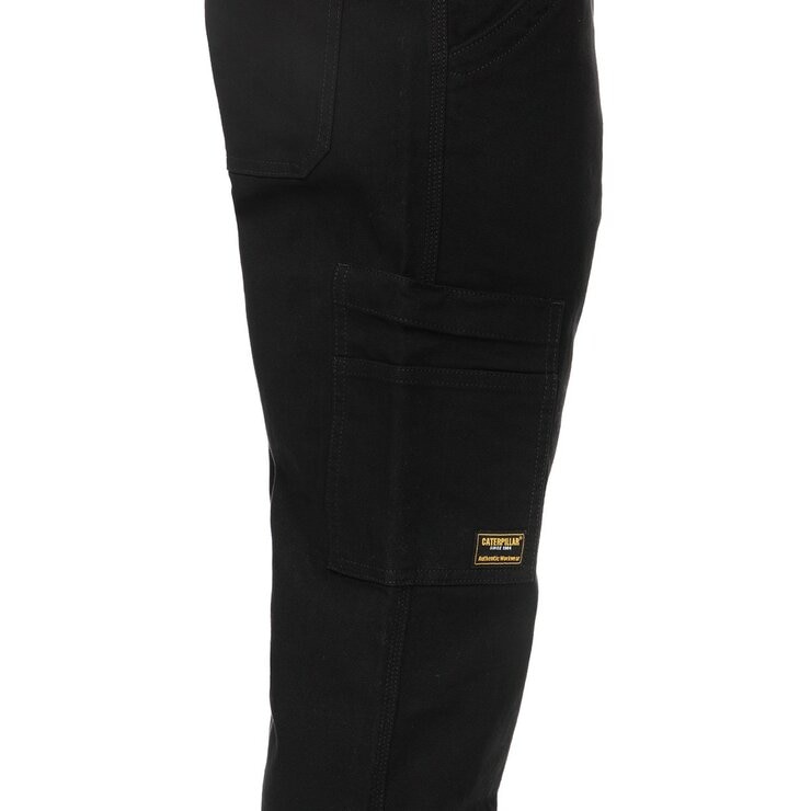 Caterpillar 男工作長褲 黑