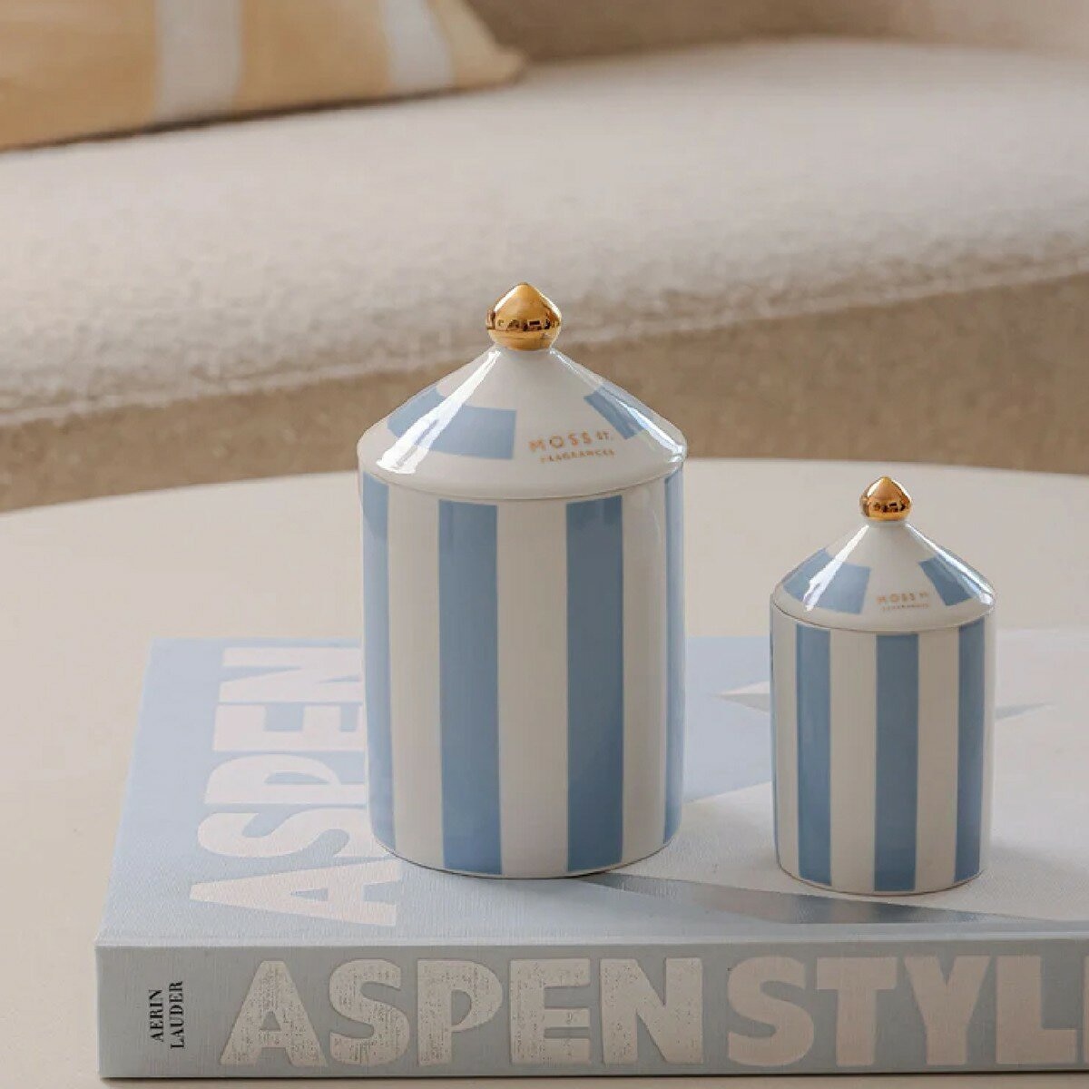 MOSS ST. FRAGRANCES 大陶瓷蠟燭 360公克 杜松子柑橘汽水