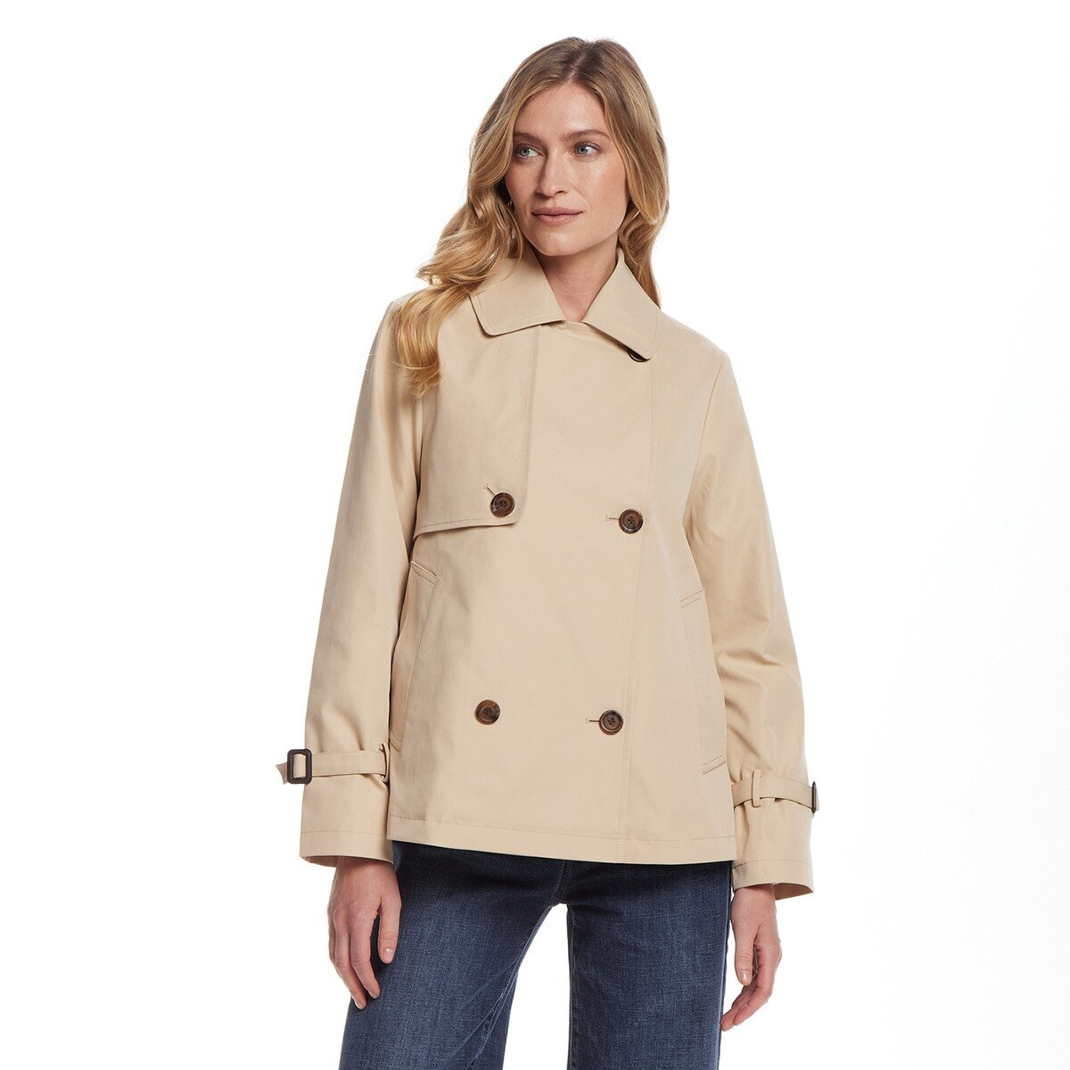 Weatherproof 女短版風衣