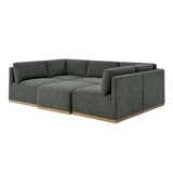 Henredon 布面模塊沙發六件組 灰色