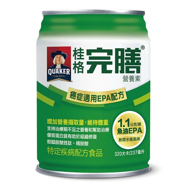 Quaker Complete Nutrition Food EPA Enhanced Cachexia Formula 237 ml X 28-Can