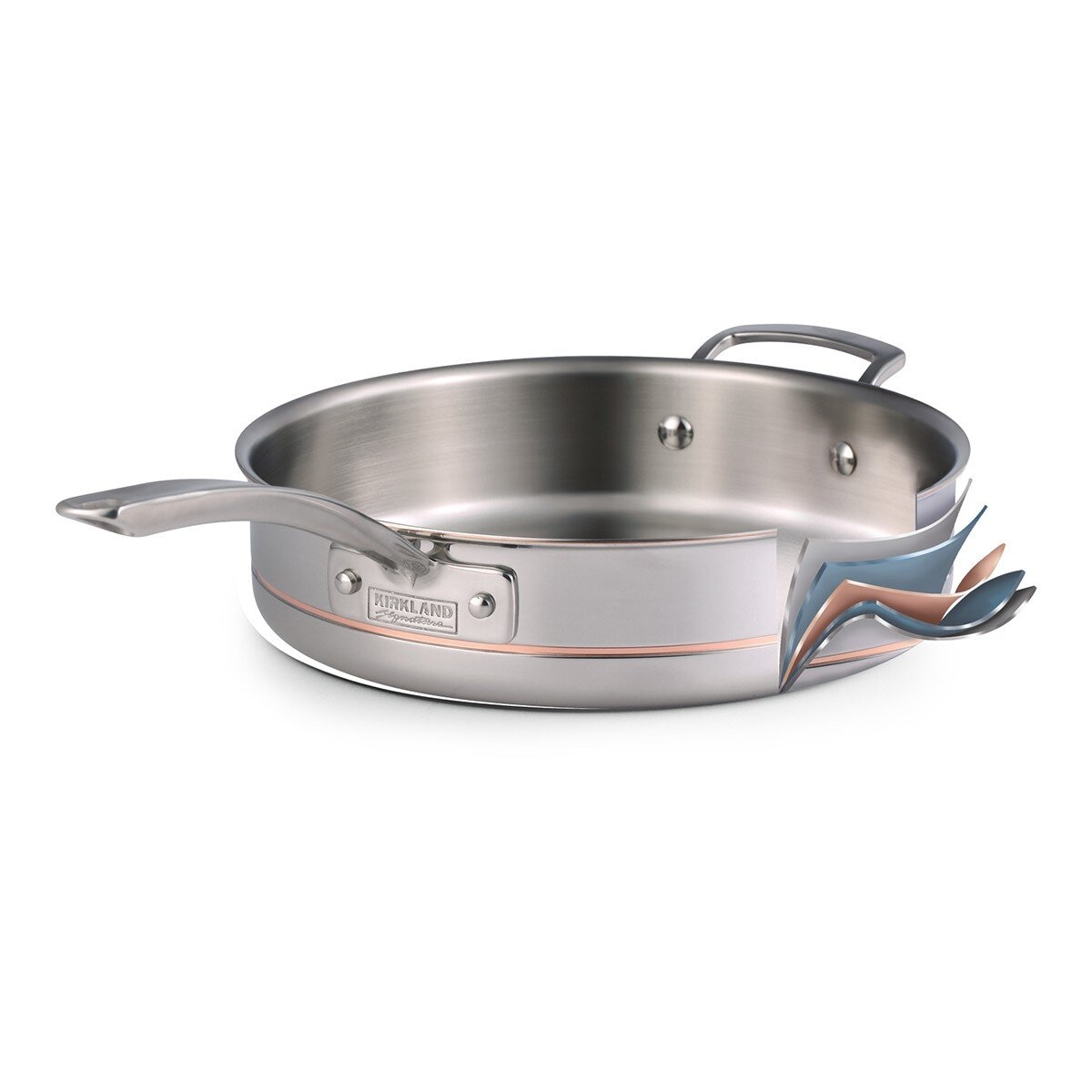 科克蘭 五層結構不鏽鋼鍋具套組 含蓋10件組