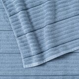 Welhome 波紋純棉浴巾 76公分 X 147公分 藍