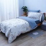 CASA 100%萊賽爾兩用被床包枕套四件組 秋實灰藍 單人