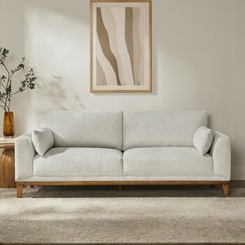 Aiden & Ivy 布面雙人沙發