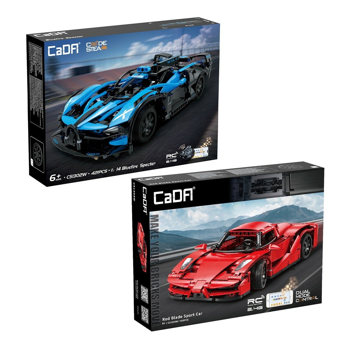 CaDA 1:14 積木遙控跑車 / 6歲以上