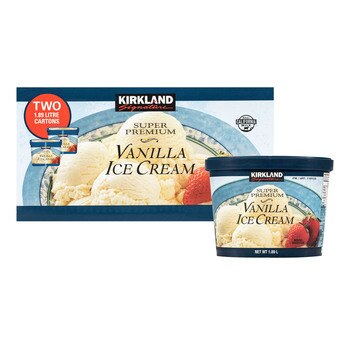 Kirkland Signature 科克蘭 香草冰淇淋 1.89公升 X 2入 Kirkland Signature 科克蘭 香草冰淇淋 1.89公升 X 2入