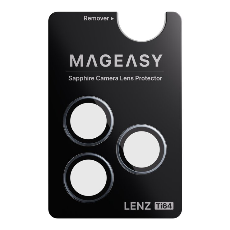 MAGEASY Odyssey Stand M 超軍規防摔磁吸支架手機殼 iPhone 17 Pro Max(珊瑚) + 鏡頭保護貼Lenz 鈦合金(迷霧鈦) + Vetro 9H 鋼化玻璃保護膜