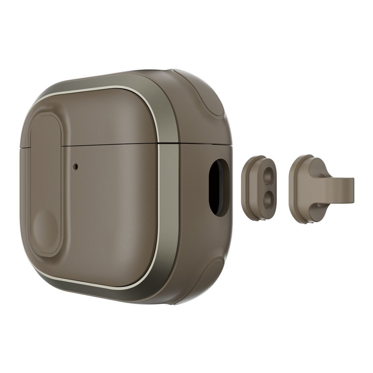 MAGEASY Odyssey 抗衝擊磁扣手繩耳機殼 AirPods 4 金屬沙 MAGEASY Odyssey 抗衝擊磁扣手繩耳機殼 AirPods 4 金屬沙