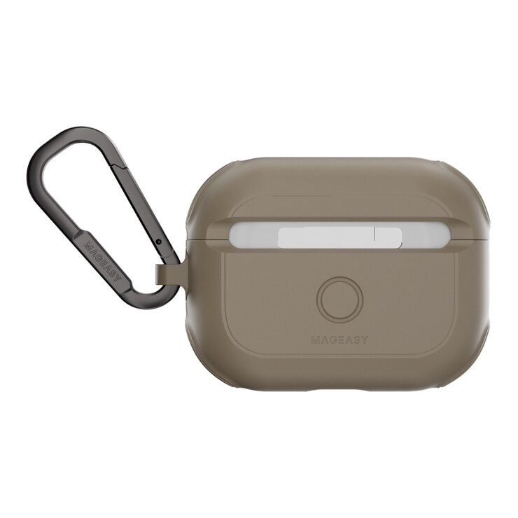 MAGEASY Odyssey 抗衝擊磁扣耳機殼 AirPods Pro 1 & 2 金屬沙 MAGEASY Odyssey 抗衝擊磁扣耳機殼 AirPods Pro 1 & 2 金屬沙