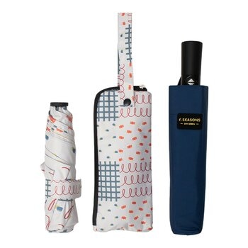 F-SEASONS 降溫省力晴雨傘兩入組 43吋+46吋