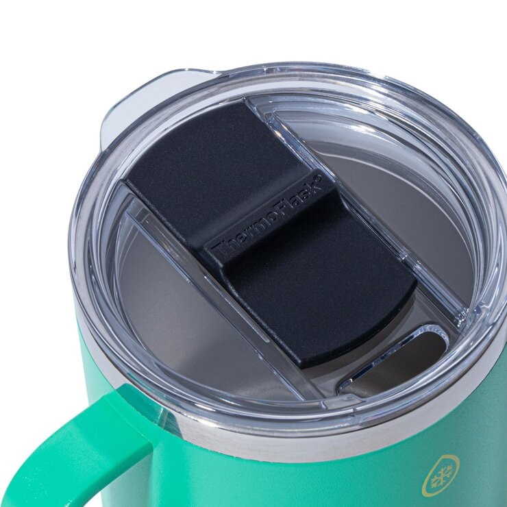 ThermoFlask 不鏽鋼保冷保溫馬克杯 474毫升 + 355毫升 紫 + 綠