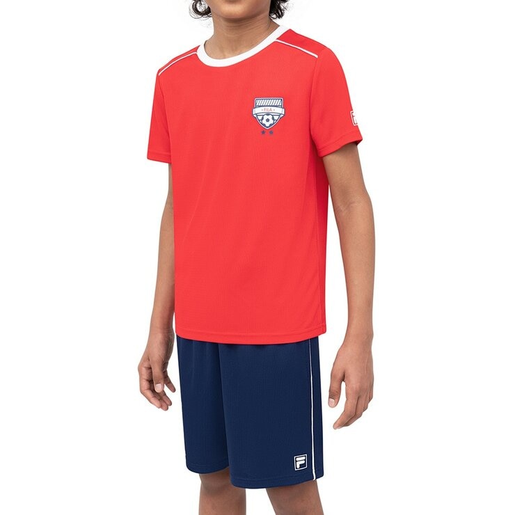 Fila 兒童足球短袖套組