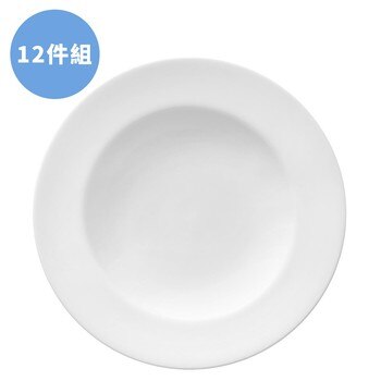 Luzerne Eco 系列瓷器 圓形湯盤12件組 22 公分 Luzerne Eco 系列瓷器 圓形湯盤12件組 22 公分