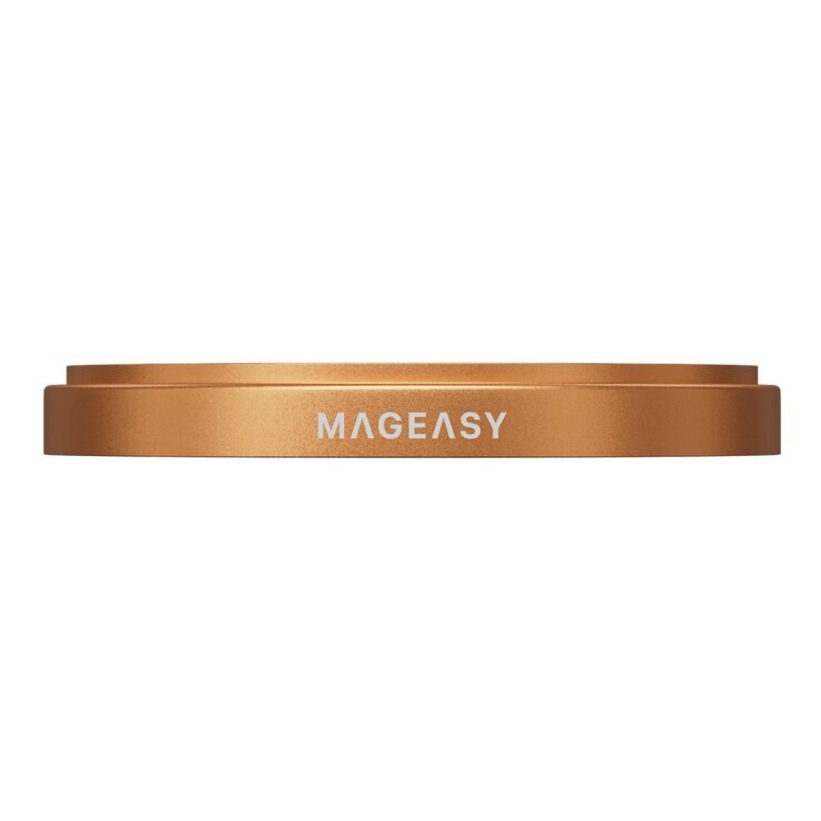 MAGEASY MagStand 360 M 磁吸旋轉支架防摔手機殼 iPhone 17 Pro(迷霧) + 鏡頭保護貼Lenz(珊瑚) + Vetro 9H 鋼化玻璃保護膜