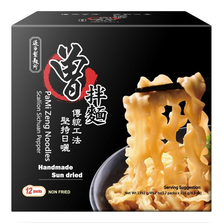 曾拌麵 香蔥椒麻拌麵 116公克 X 12包