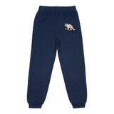 Pekkle 兒童運動長褲二件組 恐龍 灰/深藍 4T