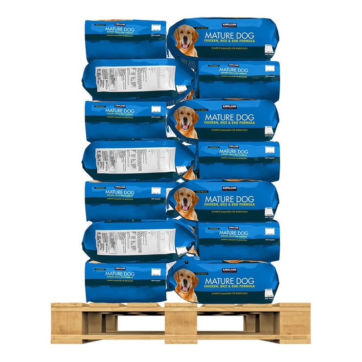 科克蘭 雞肉 & 米配方 七歲以上乾狗糧 18.14公斤 X 28入