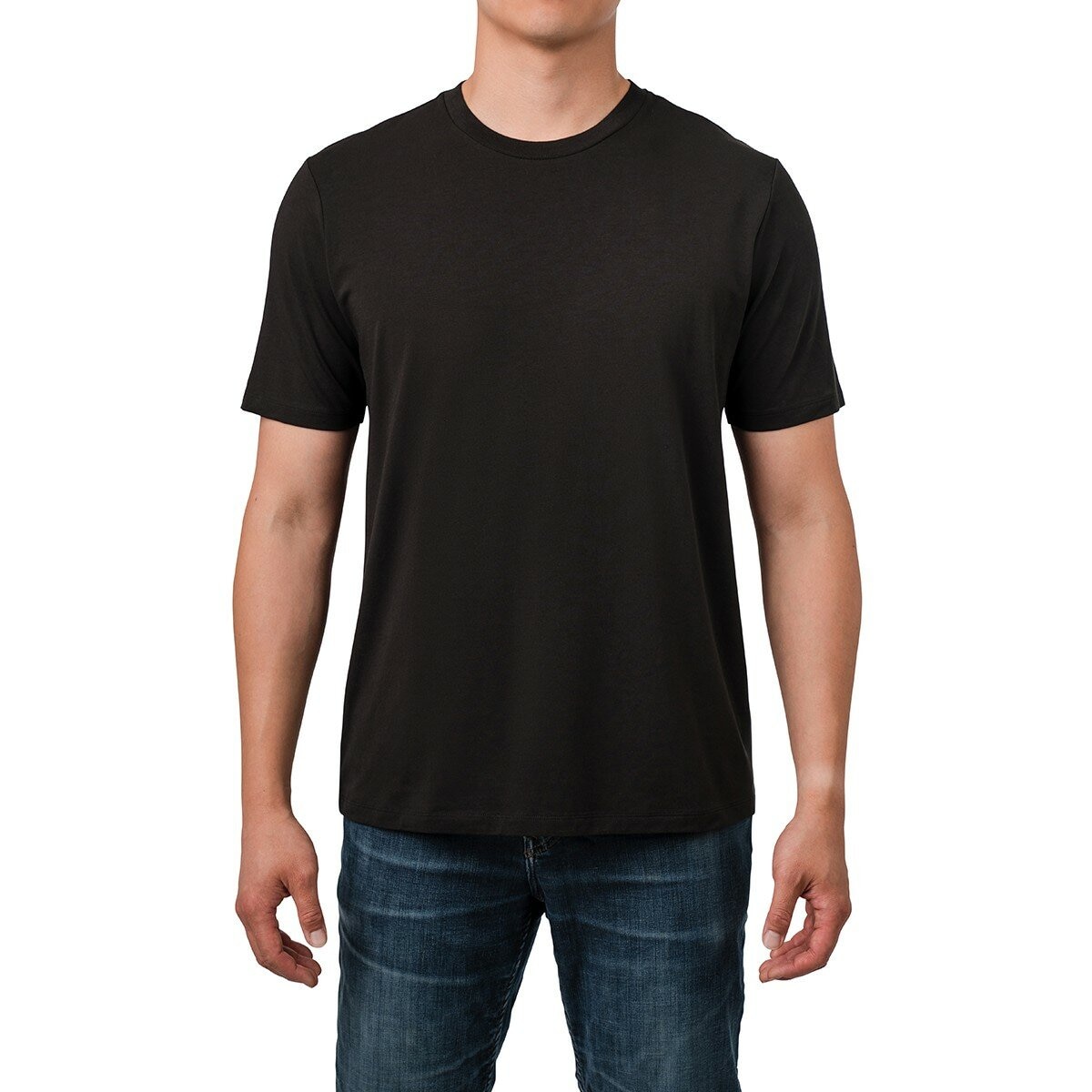 Rough Dress 男圓領短袖上衣 黑