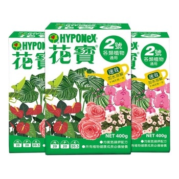 花寶2號肥料 各類植物通用 400公克 X 3入