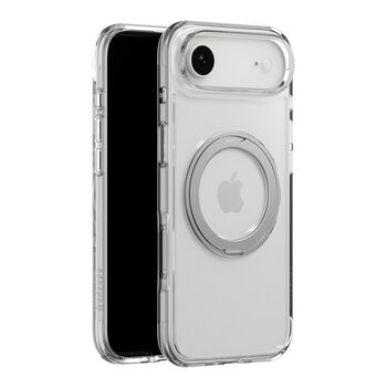 MAGEASY MagStand 360 M 磁吸旋轉支架防摔手機殼 iPhone Air (透明) + 鏡頭保護貼 Lenz + Vetro 9H 鋼化玻璃保護膜