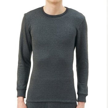 AS 男圓領發熱衣