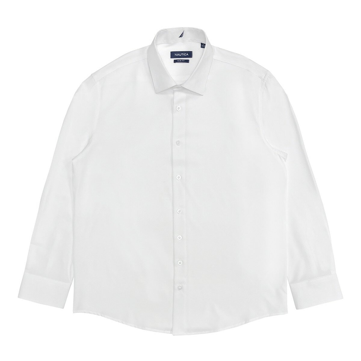 Nautica 男長袖襯衫 白